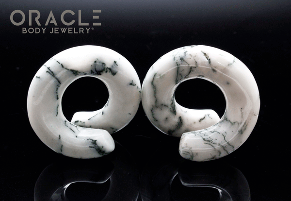 Large Green Tree Agate Coils