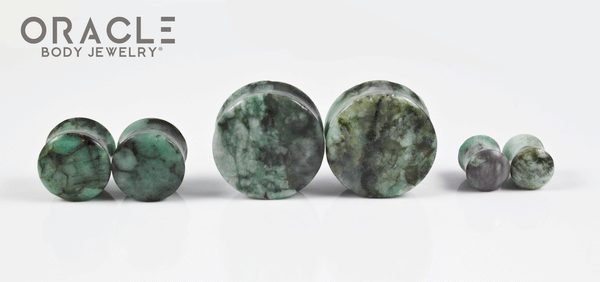 Emerald Double Flare Plugs