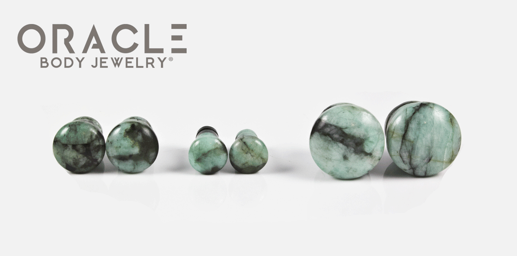 Emerald Single Flare Plugs