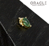 14k Deco with Moss Agate Threadless End