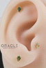 14k Deco with Moss Agate Threadless End