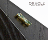 14k Laurel with Moss Agate Threadless End