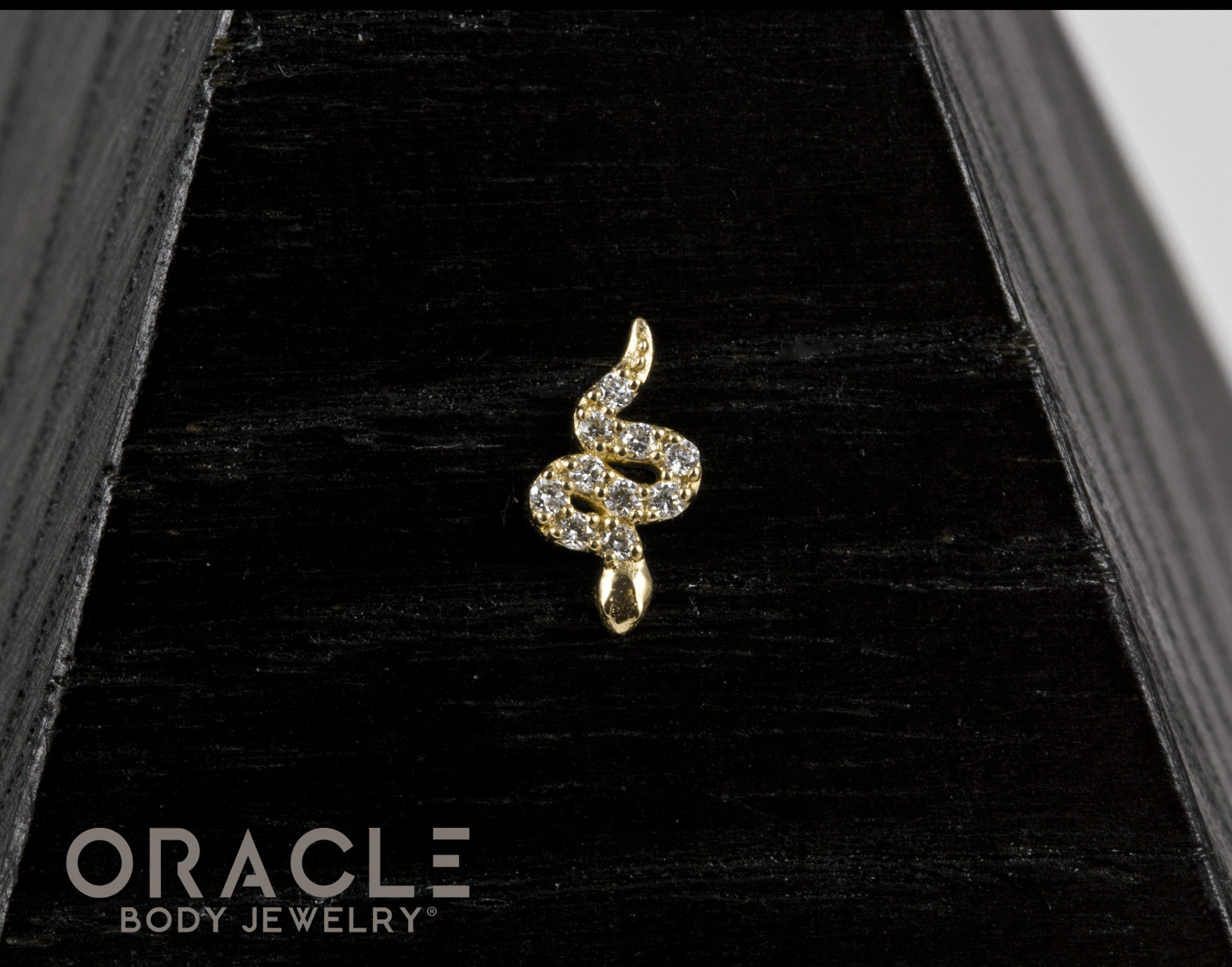 14k Diamondback Threadless End