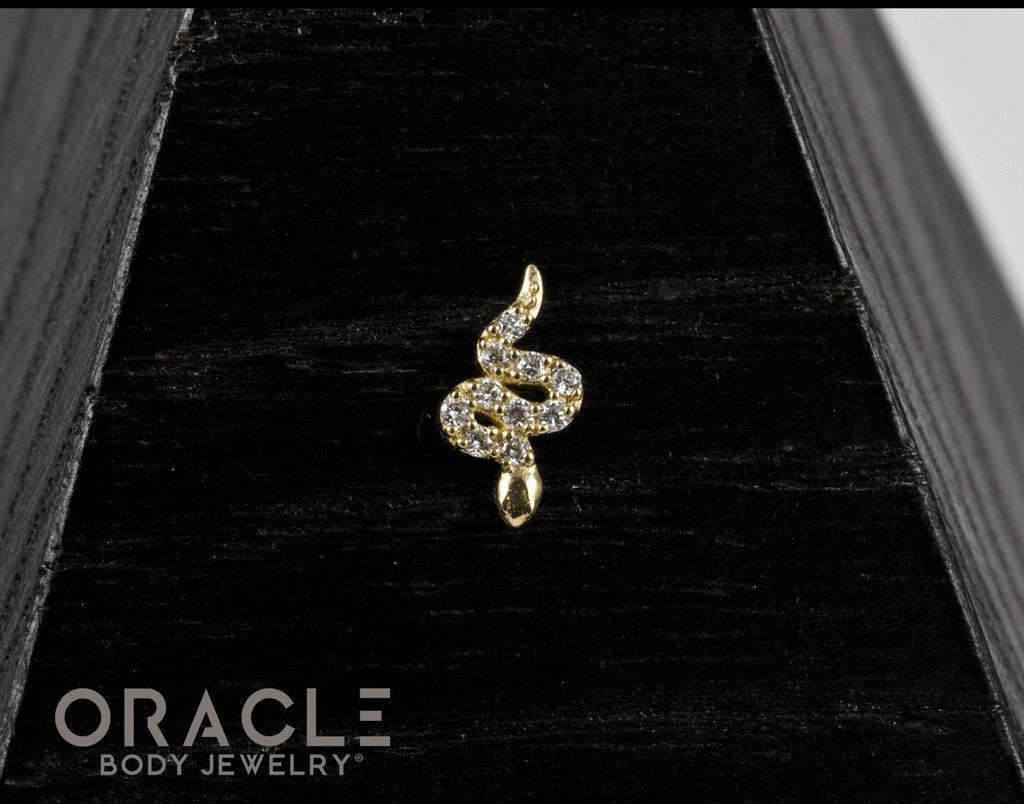 14k Diamondback Threadless End