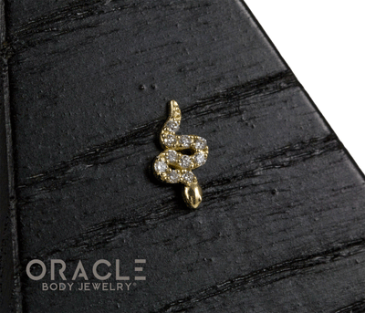 14k Diamondback Threadless End