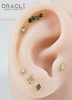 14k Belle with Opal and Diamonds Threadless End
