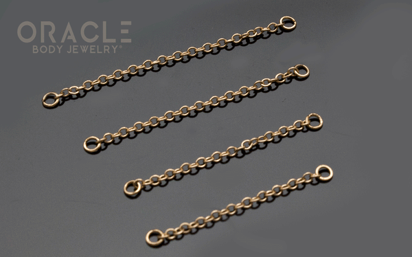 14k Yellow Gold Cable Chains