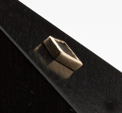 14k Yellow Gold Smoky Quartz Drift Threadless End