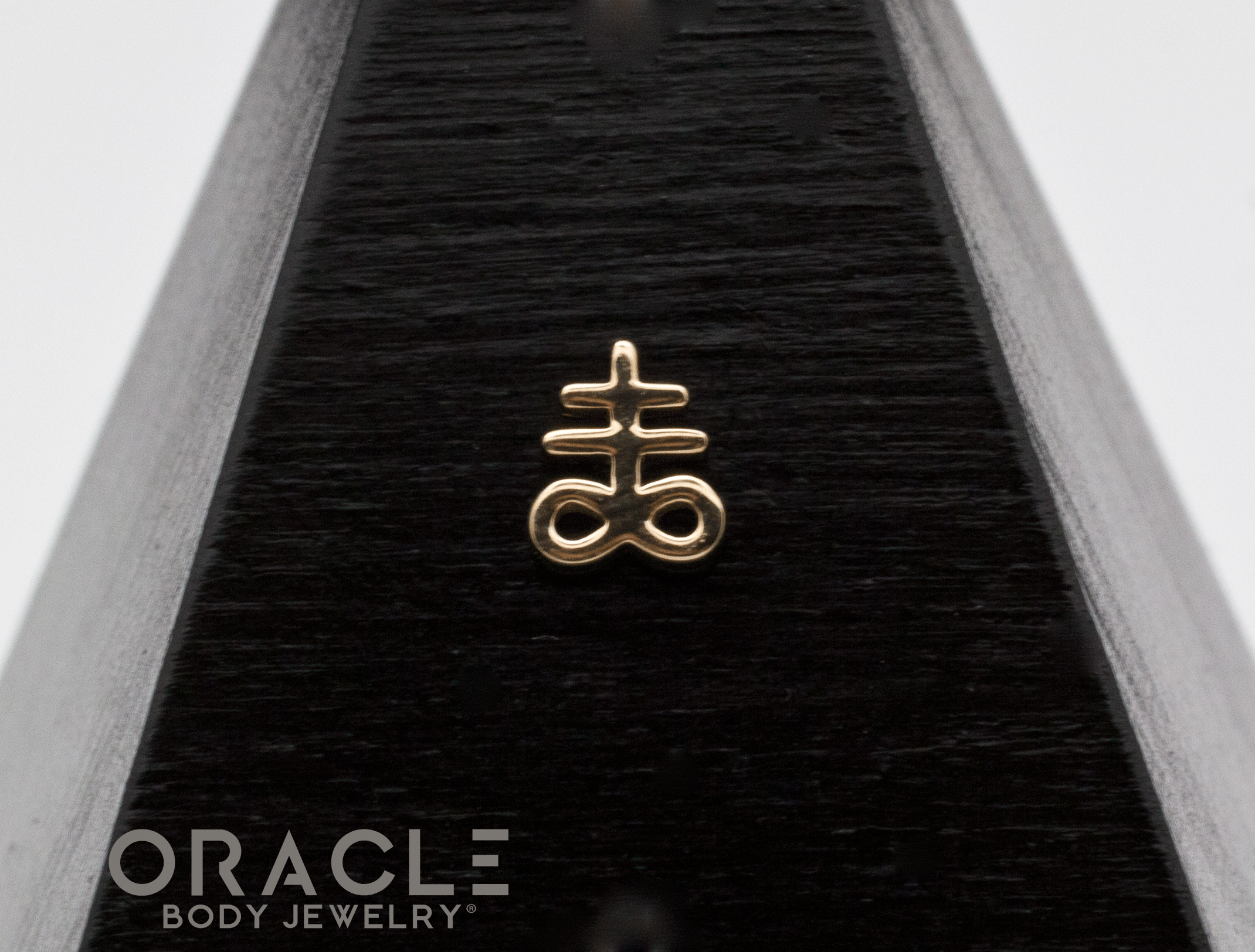 14k Yellow Gold Oath Threadless End