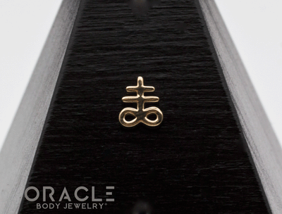 14k Yellow Gold Oath Threadless End
