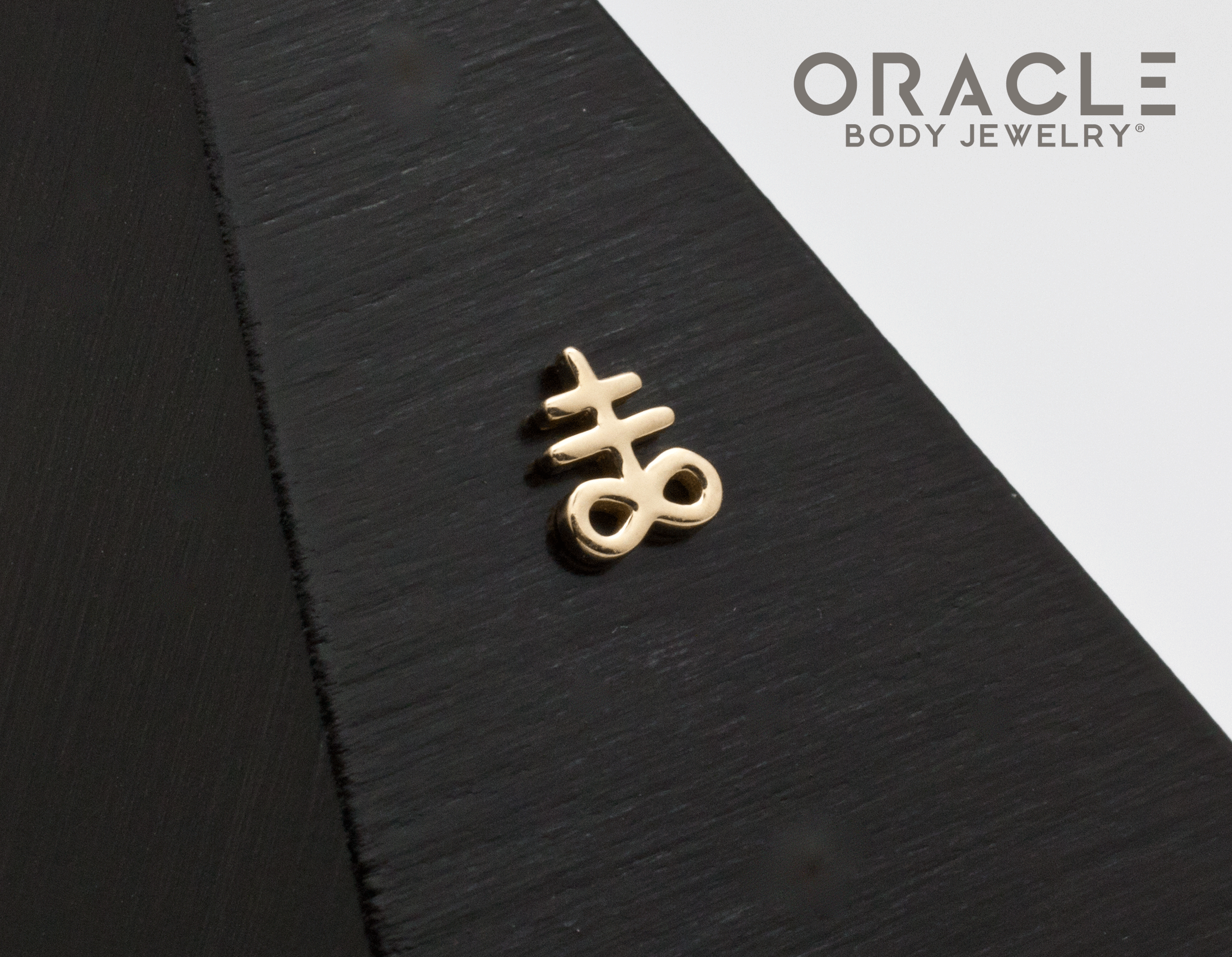 14k Yellow Gold Oath Threadless End