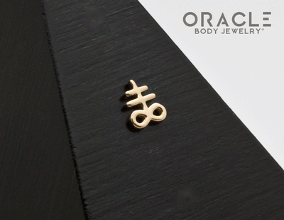 14k Yellow Gold Oath Threadless End