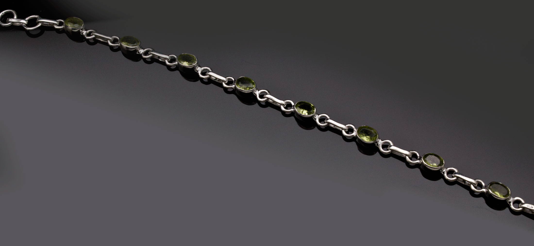 Sterling Silver Peridot Bracelet