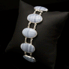Sterling Silver Blue Lace Agate Bracelet
