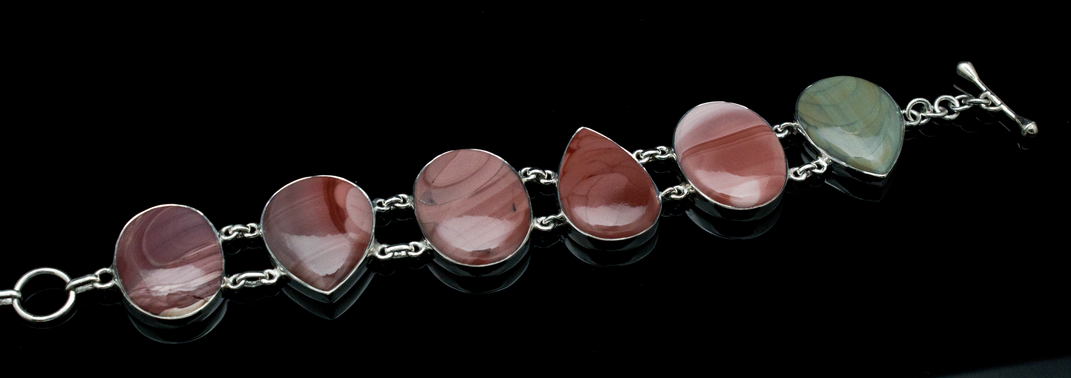 Sterling Silver Imperial Jasper Bracelet