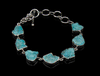 Sterling Silver Raw Turquoise Bracelet