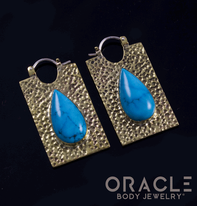 Kawaii With Synthetic Turquoise Teardrops