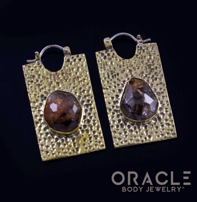 Kawaii with Free Form Faceted Red Rutilated Quartz