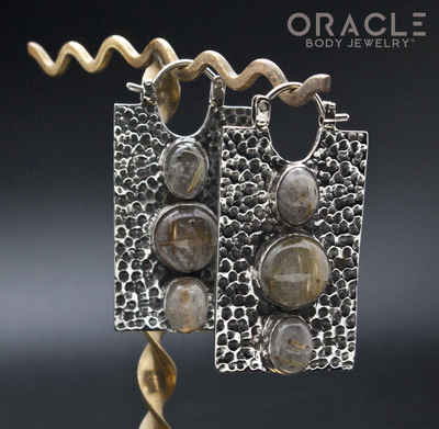 White Brass Kawaii with Rutilated Quartz