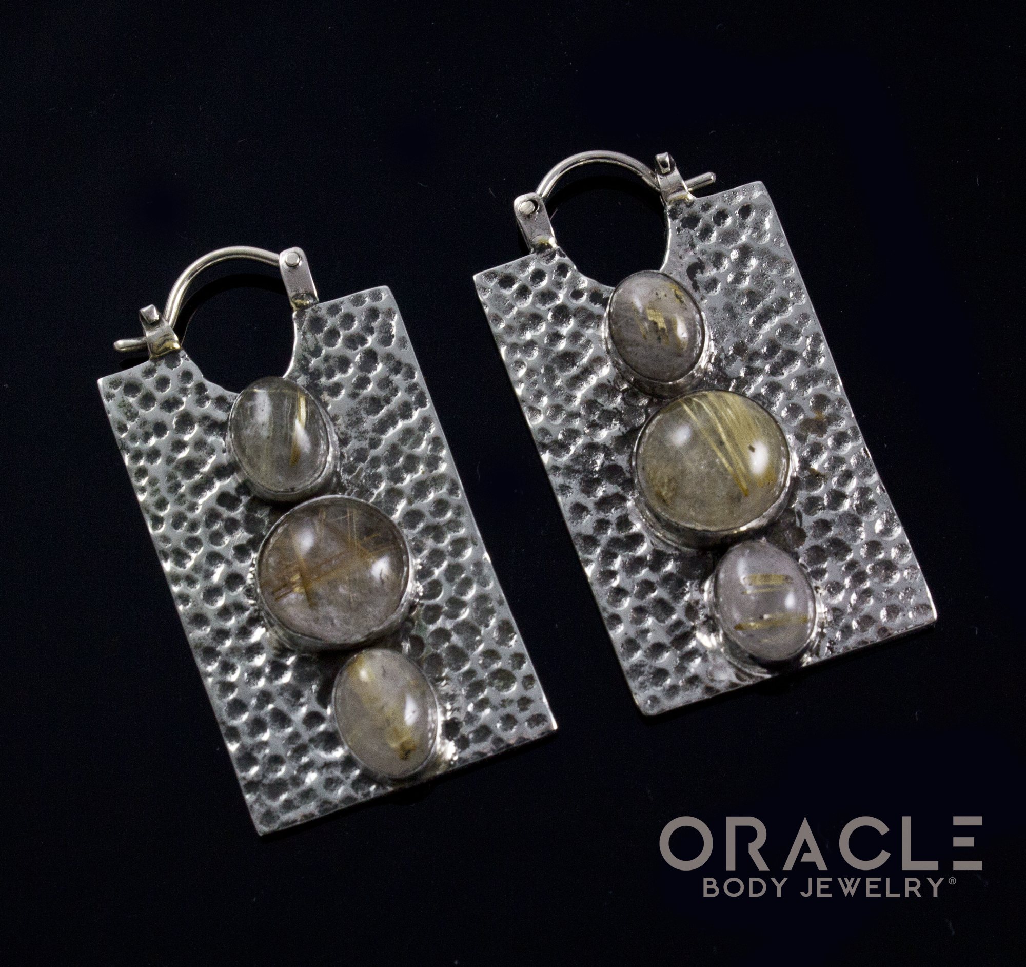 White Brass Kawaii with Rutilated Quartz