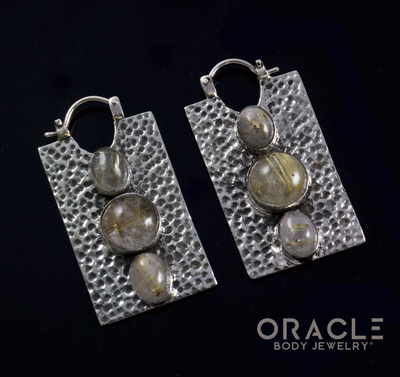 White Brass Kawaii with Rutilated Quartz