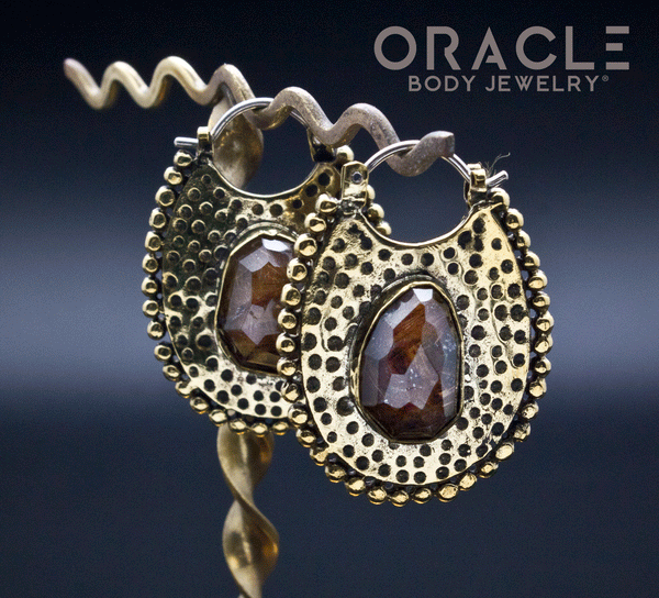 Coven with Free Form Faceted Rutilated Quartz