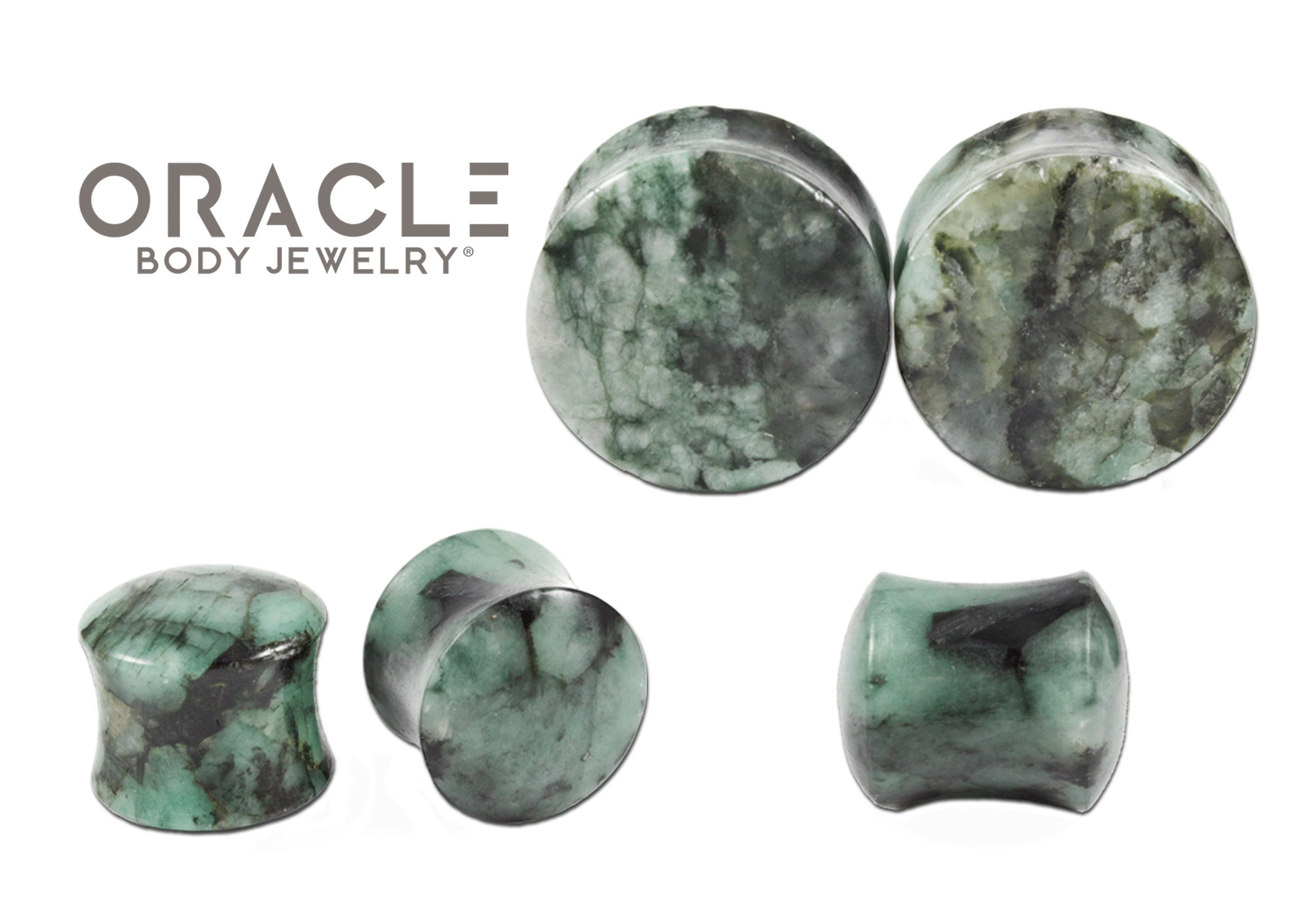 Emerald Double Flare Plugs