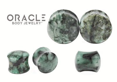 Emerald Double Flare Plugs