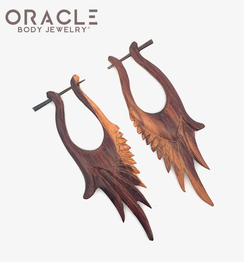 Tamarind Wood Drop Wings Stick Hangers
