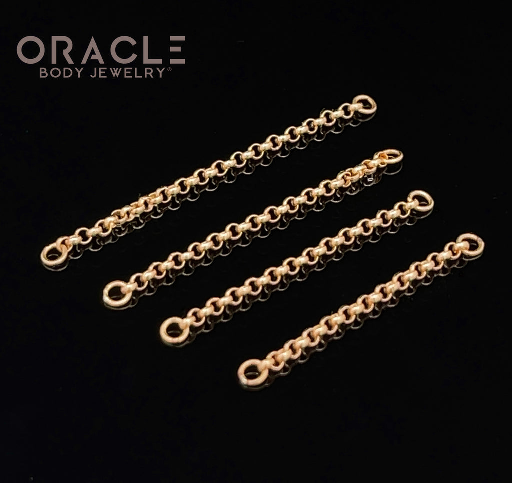 14k Yellow Rolo Chains