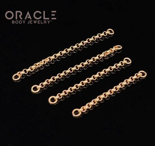 14k Yellow Rolo Chains