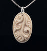 Fossilized Mammoth Ivory Pendant with Chain