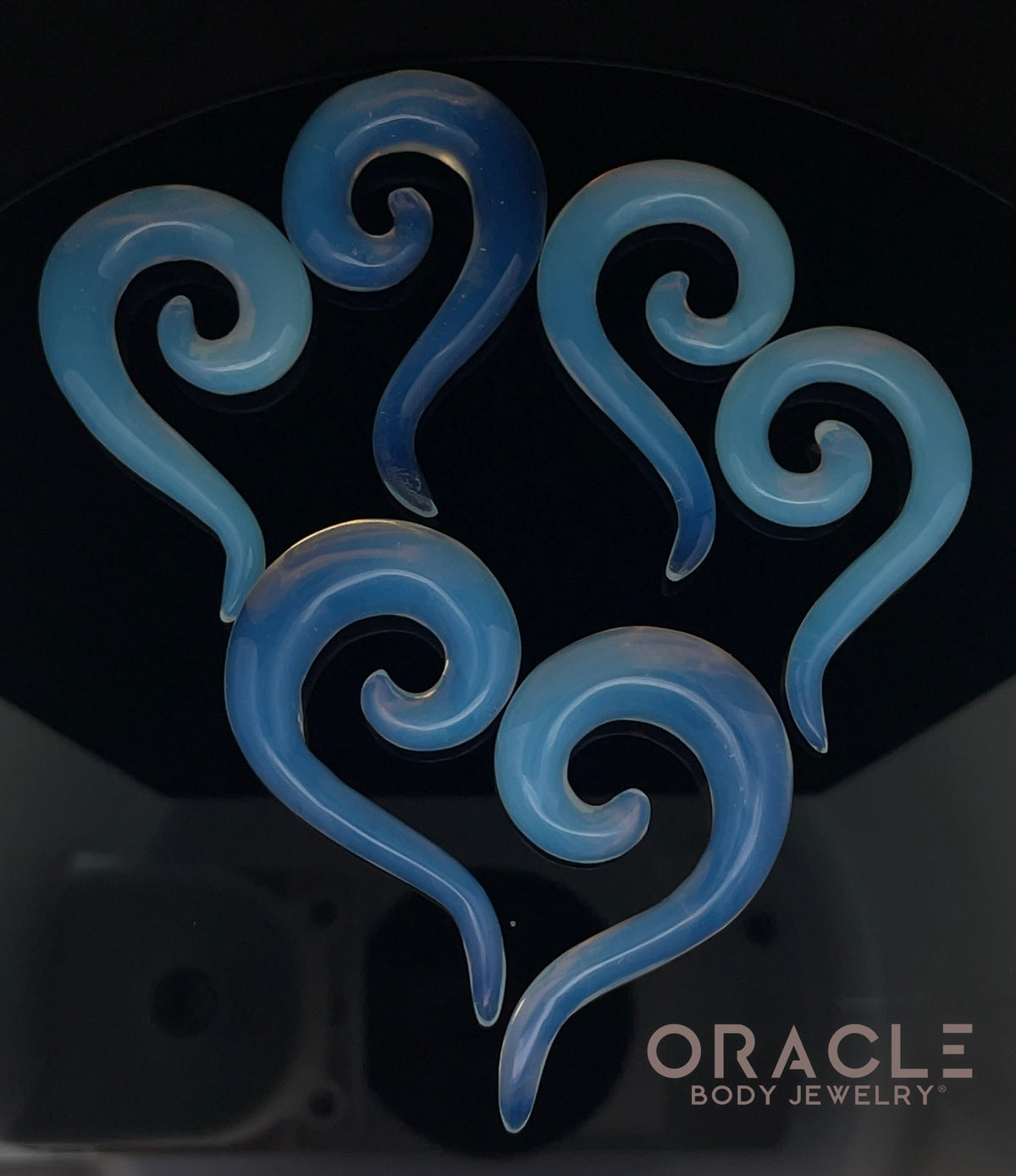 Opalite Tail Spirals