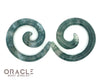 2g (6.5mm) Moss Agate Stone Spirals