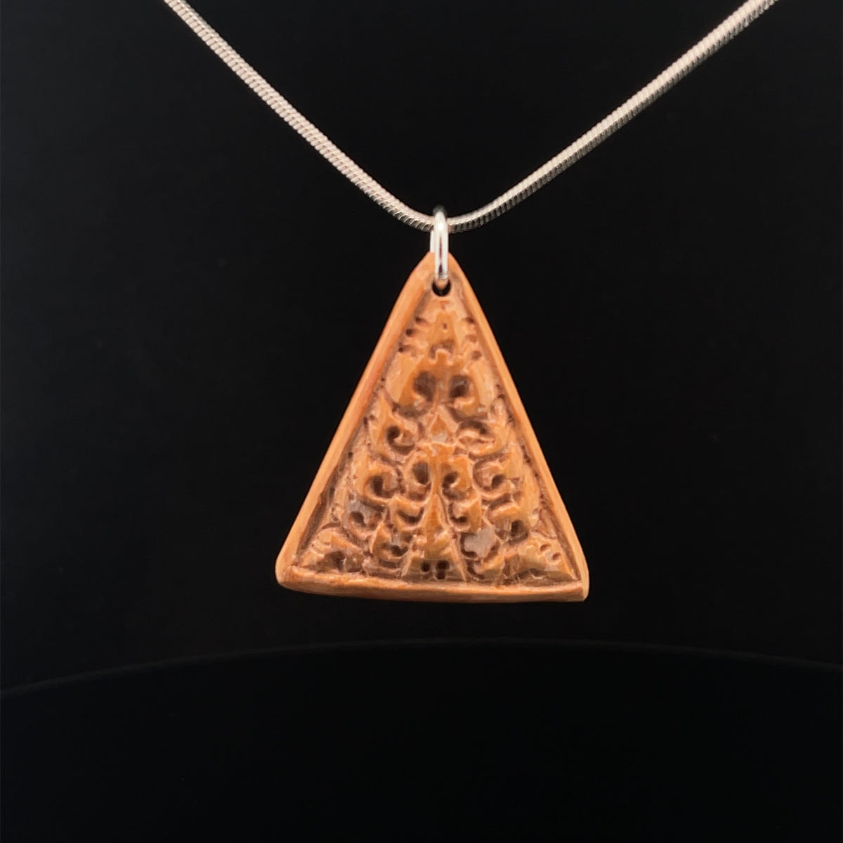 Fossilized Mammoth Ivory Pendant with Chain