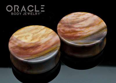 1-5/8" Mookaite Concave Plugs