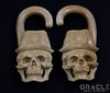 7/16" (11mm) Fossilized Mammoth Ivory Oracle Skulls