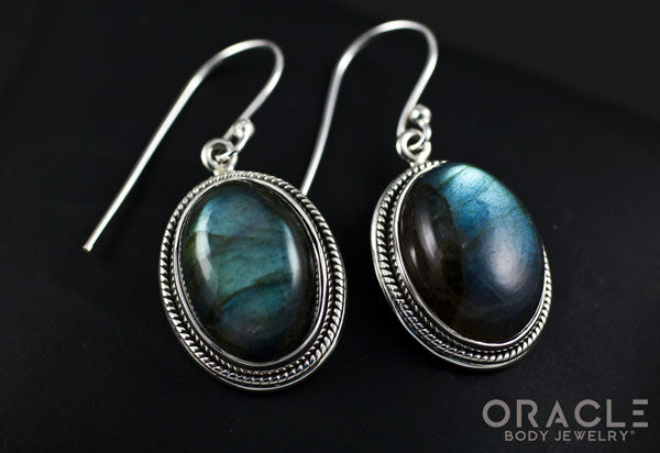 Sterling Silver Labradorite Earrings