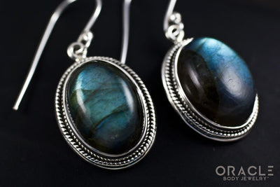 Sterling Silver Labradorite Earrings
