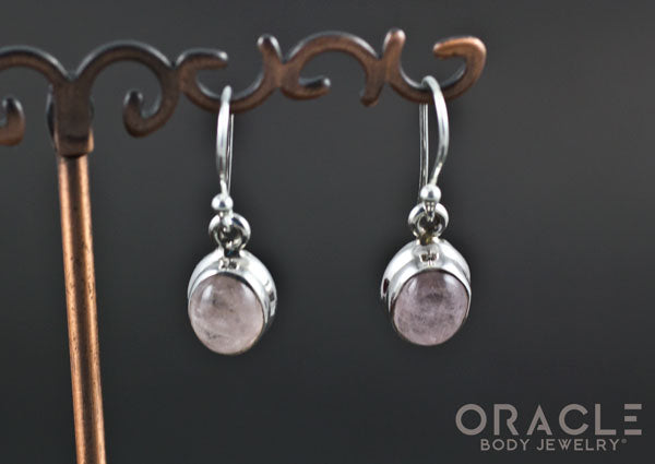 Sterling Silver Morganite Earrings