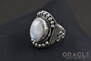 Sterling Silver ring with Moonstone Size 7