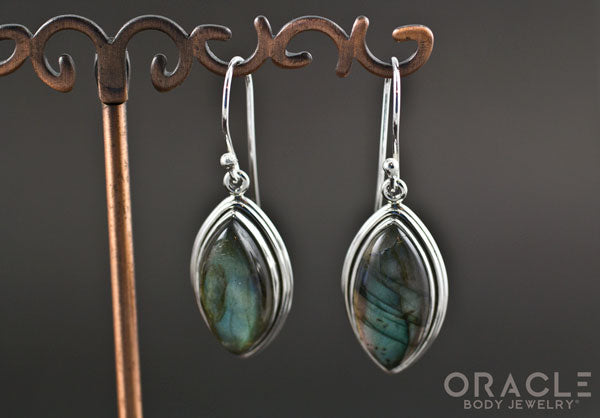 Sterling Silver Labradorite Earrings