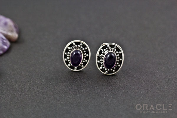 Sterling Silver Amethyst Earrings