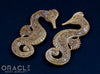 1/2" (12.5mm) Fossilized Mammoth Ivory Seahorse