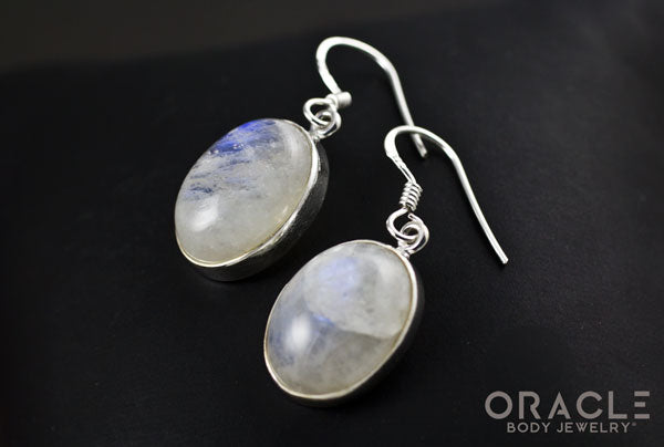 Sterling Silver Moonstone Earrings