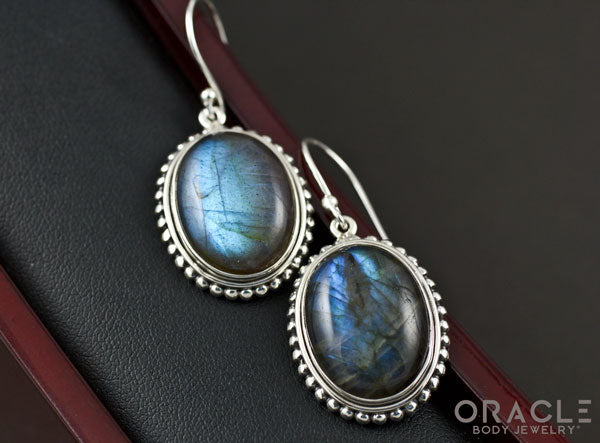 Sterling Silver Labradorite Earrings