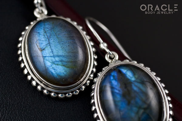 Sterling Silver Labradorite Earrings