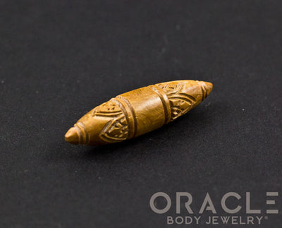 0g Fossilized Mammoth Carved Septum Spike
