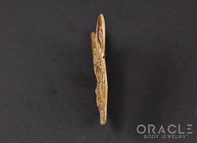 3/4" (19mm) Fossilized Mammoth Ivory Split Sphynx Hangers