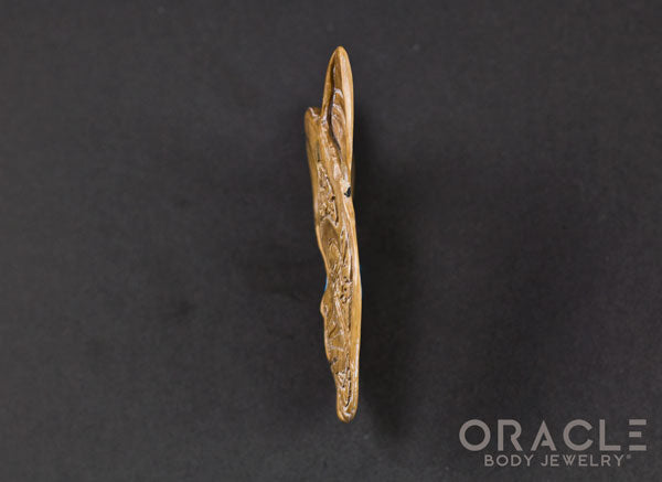 3/4" (19mm) Fossilized Mammoth Ivory Split Sphynx Hangers
